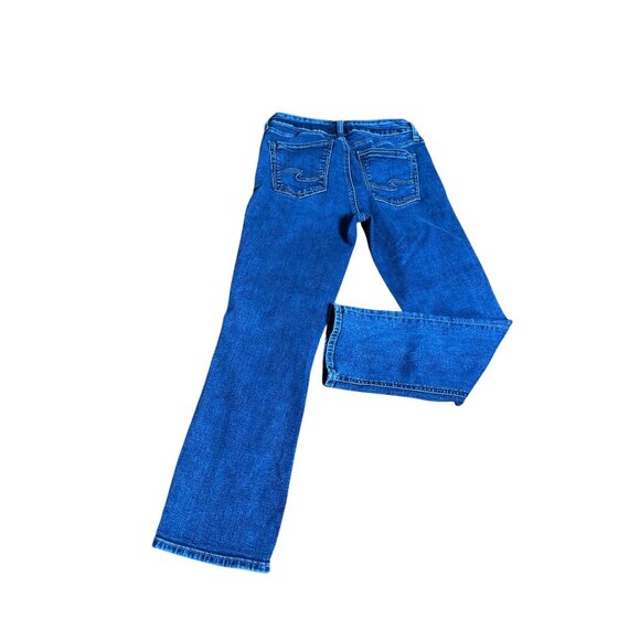 Silver Jeans Co. Suki Capri Womens Mid Rise Stretch Denim Jeans W26 Blue Curvy - Picture 2 of 12